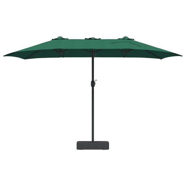 vidaXL Garden Parasol Green 385 x 209 x 244 cm Polyester