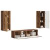 vidaXL TV Cabinet Set Wall-mounted 2 pcs Old Wood Engineered Wood