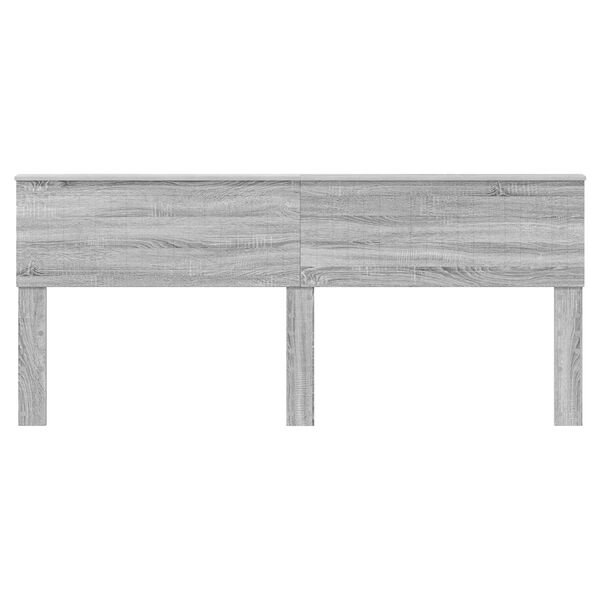vidaXL Headboard Grey Sonoma 200 cm Engineered wood