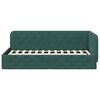 vidaXL Corner Bed Frame with Headboard Dark Green 90 x 200 cm Velvet