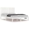 vidaXL Bed Frame without Mattress White 140x190 cm Solid Wood Pine