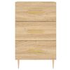 vidaXL Bedside Cabinet Sonoma Oak 40x40x66 cm Engineered Wood