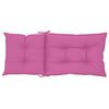 vidaXL Garden Highback Chair Cushions 2 pcs Pink 120x50x7 cm Fabric