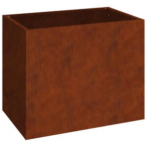 vidaXL Garden Planter Weathering Steel 50 x 32 x 40 cm