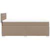 vidaXL Box Spring Bed with Mattress Cappuccino 80x200 cm Faux Leather