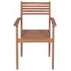vidaXL Stackable Garden Chairs 6 pcs Solid Teak Wood