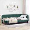 vidaXL Corner Bed Frame with Headboard Dark Green 100 x 200 cm Velvet