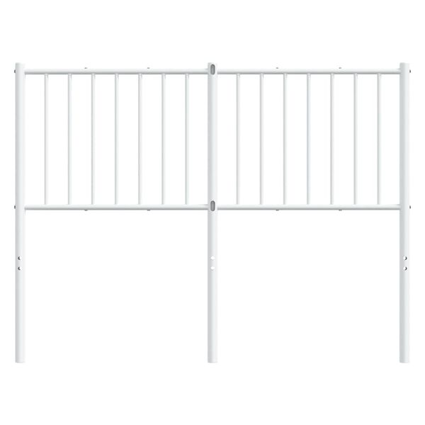 vidaXL Metal Replace Headboard White 120 cm