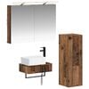 vidaXL Bathroom Cabinet Set 4 pcs Old Wood Engineered Wood