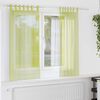 vidaXL Voile Curtains with Tab Top 2 pcs Apple Green