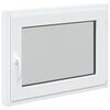 vidaXL Basement Window RISOR 80 x 50 cm PVC and Glass White