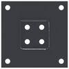 vidaXL Post Bases Square 4 pcs Anthracite 71x71 mm Powder-coated Steel