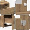 vidaXL Dressing Table Brown 100 x 40 x 70 cm Engineered Wood