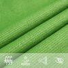 vidaXL Sunshade Sail 160 g/m&sup2; Light Green 3.5x4.5 m HDPE