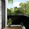 vidaXL Balcony Screen Black 90x800 cm 100% Polyester Oxford