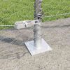 vidaXL Fence Post Silver 50 x 1.5 m (36 mm mesh) Steel