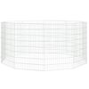 vidaXL Free Range Animal Enclosure 10-Panel 54x80 cm Galvanised Iron