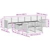 vidaXL Sofa Sets 9 pcs Natural Solid Acacia Wood