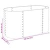 vidaXL Garden Raised Bed 160x80x81 cm Galvanised Steel Grey