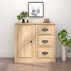 vidaXL Sideboard Sonoma Oak 70x35.5x67.5 cm Engineered Wood