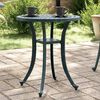 vidaXL Garden Table Green &Oslash;48x53 cm Cast Aluminium