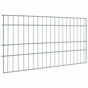 vidaXL Pond Fence Set 5 pcs 100 x 50 cm Steel Green