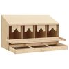 vidaXL Chicken Laying Nest 4 Compartments 106x40x59 cm Solid Pine Wood