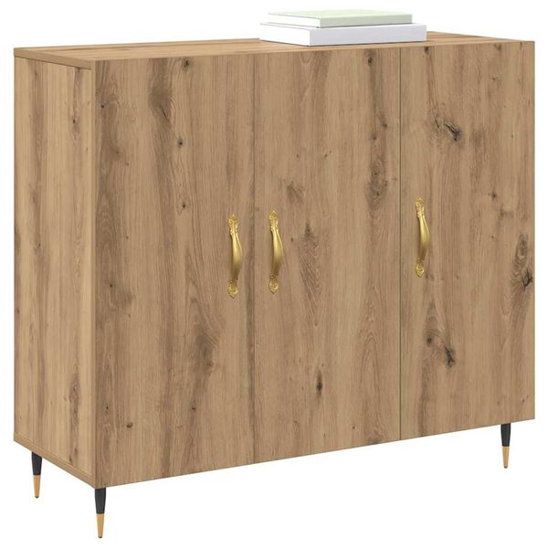 vidaXL Sideboard Artisan Oak 90 x 34 x 80 cm Engineered Wood