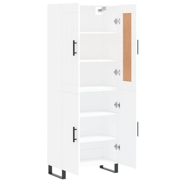 vidaXL Highboard White 69.5x34x180 cm Engineered Wood