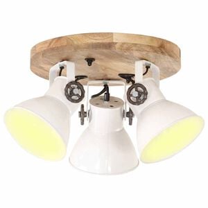 vidaXL Industrial Ceiling Lamp 25 W White 42x27cm E27