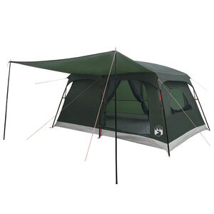 vidaXL Family Tent 10-Person Army Green Polyester and Steel