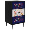 vidaXL Bedside Cabinet MAINZ Black Oak 36 x 33 x 61 cm Engineered Wood