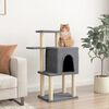 vidaXL Cat Tree with Sisal Scratching Posts Dark Grey 97 cm