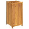 vidaXL Garden Planter with Liner 50x50x100 cm Solid Wood Acacia