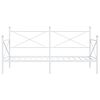 vidaXL Day Bed without Mattress White 100x200 cm Steel