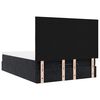 vidaXL Ottoman Bed with Mattresses Black 140x200cm Velvet
