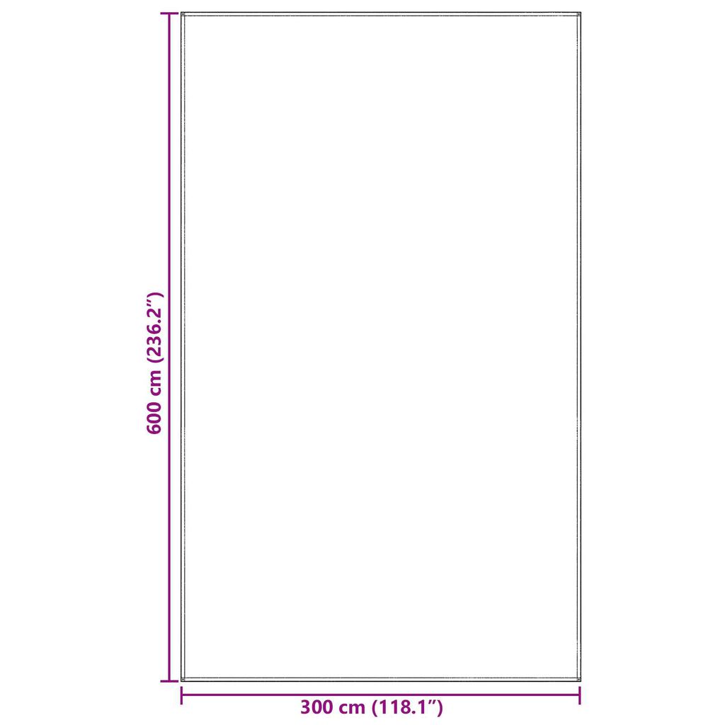 vidaXL Tent Accessory Blue-grey Polyester 300 x 600 cm