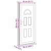 vidaXL Front Door White 98x198 cm PVC