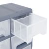 vidaXL Multi-drawer Organiser with 16 Middle Drawers 52x16x37 cm