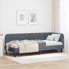 vidaXL Corner Bed Frame with Headboard Dark Grey 80 x 200 cm Velvet