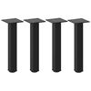 vidaXL Coffee Table Legs 4 pcs Black 42-44 cm Steel