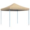 vidaXL Party Tent Folding Beige 292 x 292 x 315 cm Oxford Fabric
