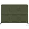 vidaXL Sideboard Olive Green 100.5x39x72 cm Steel