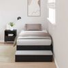 vidaXL Storage Bed Frame with Drawer Black Oak 75 cm Engineered Wood