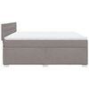 vidaXL Box Spring Bed with Mattress Taupe 180x200 cm Fabric