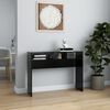 vidaXL Console Table Black 105x30x80 cm Engineered Wood