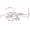 vidaXL Bed Frame without Mattress Wax Brown 90x200 cm Solid Wood Pine