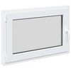 vidaXL Basement Window "RISOR" 90x70 cm Tilt&Turn DIN Left White