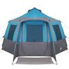 vidaXL Cabin Tent with Roof Blue and Grey 405 x 405 x 273 cm