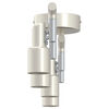 vidaXL Ceiling Spotlight Brushed Nickel 70 x 9 x 12.5 cm Steel